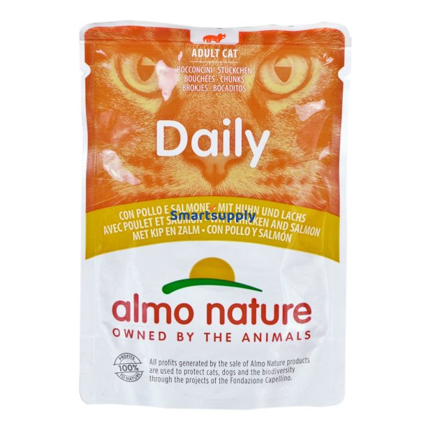 Almo Nature Daily Kylling Med Laks 70 G