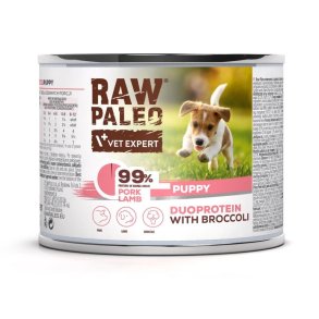 RAW PALEO Duoprotein Pork & Lamb Puppy - vdfoder til hunde - 200g