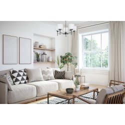 Activejet Klassisk lysekrone vedhng loftslampe MIRA krom triple 3xE27 til stuen