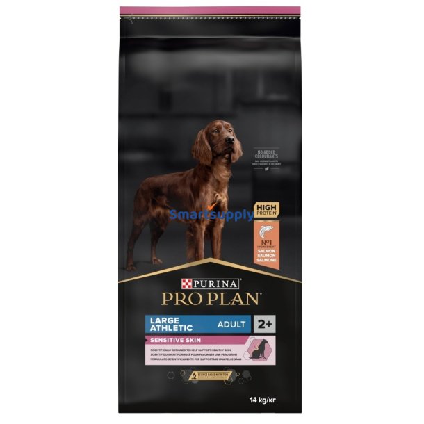PURINA Sensitive Skin Large Athletic Adult Salmon - trfoder til hunde - 14 kg
