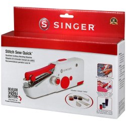 Singer Stitch Sew Quick Mini Mekanisk Symaskine Aa Batteri Hvid