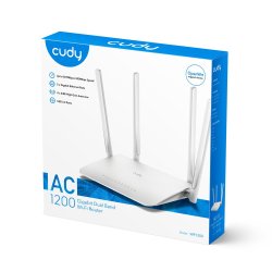 Cudy WR1300 trdls router Gigabit Ethernet Dual-band (2,4 GHz / 5 GHz) Hvid