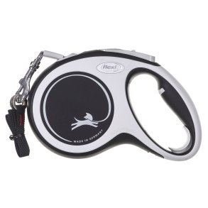 Flexi New Comfort M Tape 5 m Sort Hund Fleksibel hundesnor