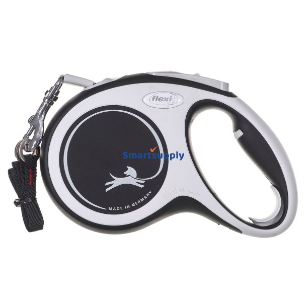 Flexi New Comfort M Tape 5 M Black Dog Optrkkelig Ledning