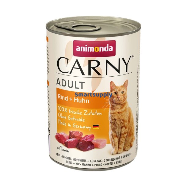 Animonda Carny Adult Oksekd Og Kylling - Vdfoder Til Katte - 400G