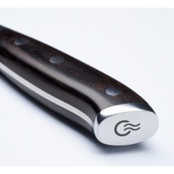 Kohersen Elegance Ibenholt Tr Udbeningskniv Damaskus Stl 15,2 cm