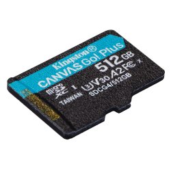 Kingston Technology 512 GB microSDXC Canvas Go! Plus Gen4 200R A2 U3, enkelt pakke uden ADP