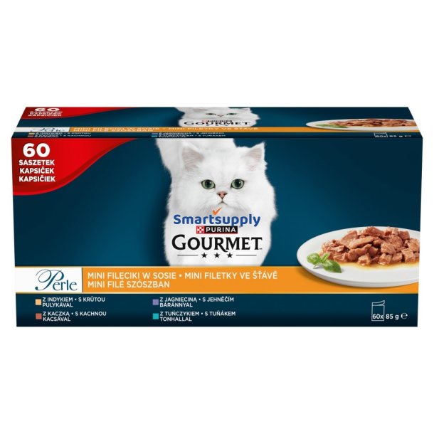 PURINA Gourmet Perle Mini fillets in sauce - vd kattefoder - 60x85g