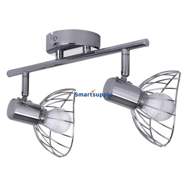 Activejet Gizel Dobbelt Loft Vglampe Krom E14 Vglampe Til Stue
