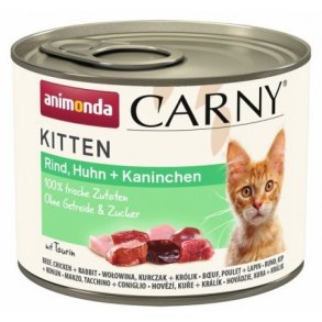 ANIMONDA Carny Kitten Beef, chicken and rabbit - vd kattefoder - 200g