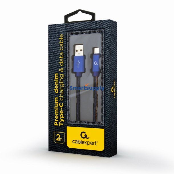 Cablexpert Cc-Usb2j-Amcm-2M-Bl USB Kabel USB 2.0 Usb-A Usb-C Bl