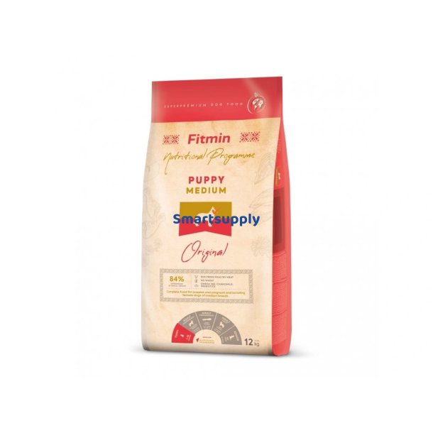 Fitmin Medium Puppy - Trfoder Til Hunde - 12 Kg