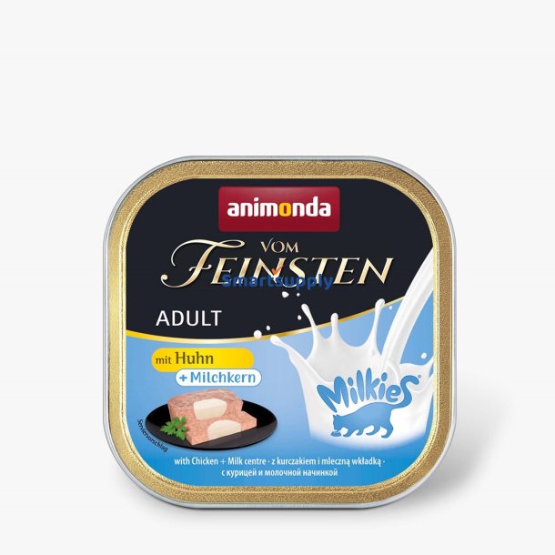 ANIMONDA Vom Feinsten Adult Milkies med kylling og mlkecreme - vdfoder til kat - 100g