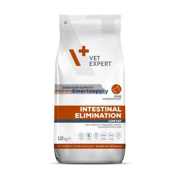 VET EXPERT Veterinary Diet Intestinal Elimination Dog  t�rfoder til hunde  12 kg