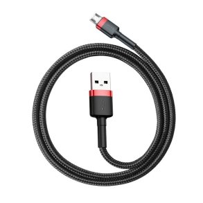Micro USB-kabel Baseus Cafule 1.5A 2m (rd/sort)