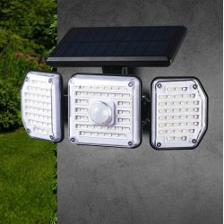 Maclean Ip65 Solar Led-Lampe Med Bevgelses- Og Skumring-Til-Daggry-Sensor