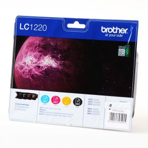 Brother LC1220 BCMY 4 stk blkpatroner original