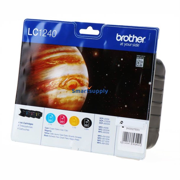 Brother LC1240 BCMY 4 stk blkpatroner original