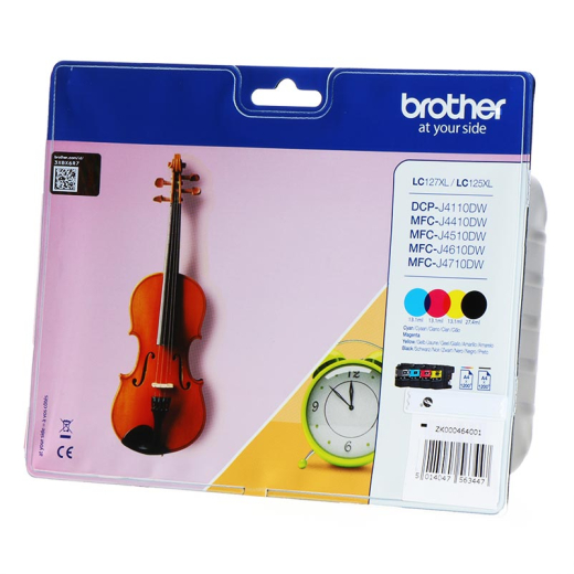 Brother LC127XL/LC125XL BCMY 4 stk bl�kpatroner original