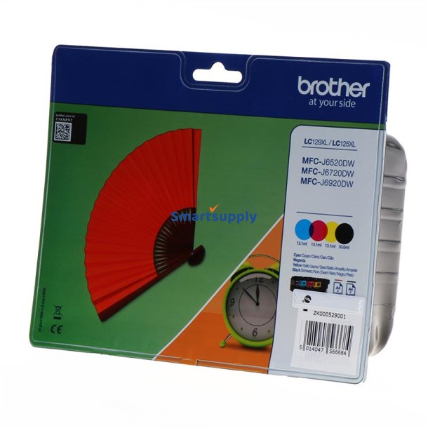 Brother LC129XL/LC125XL BCMY 4 stk original