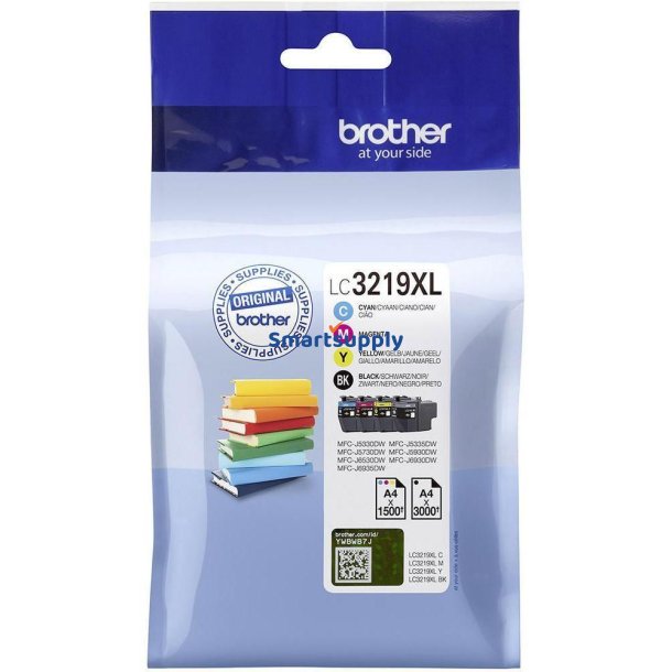 Brother LC3219XL BCMY 4 stk blkpatroner original