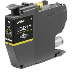 Brother LC421 Gul blkpatron 200 sider original