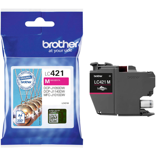 Brother LC421 Magenta bl�kpatron 200 sider original