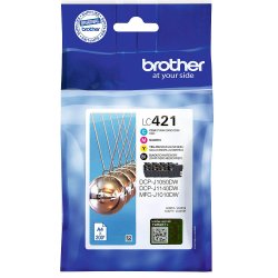 Brother LC421XL BCMY 4 stk blkpatroner 2.000 sider original