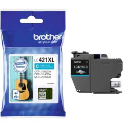 Brother LC421XL Cyan blkpatron 500 sider original