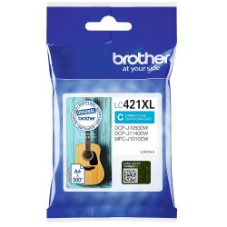Brother LC421XL Cyan blkpatron 500 sider original