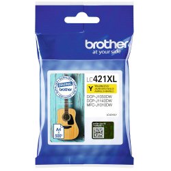 Brother LC421XL Gul blkpatron 500 sider original