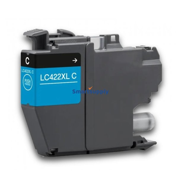 Brother LC422XL Cyan blkpatron 1.500 sider kompatibel