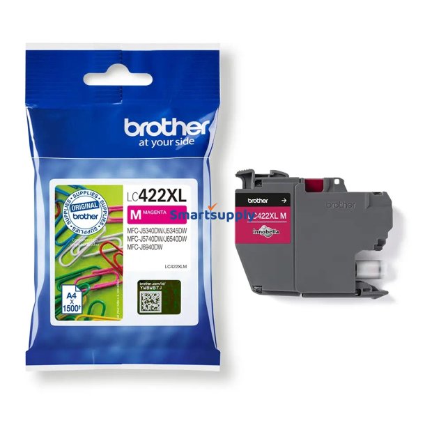 Brother LC422XL Magenta blkpatron 1.500 sider original