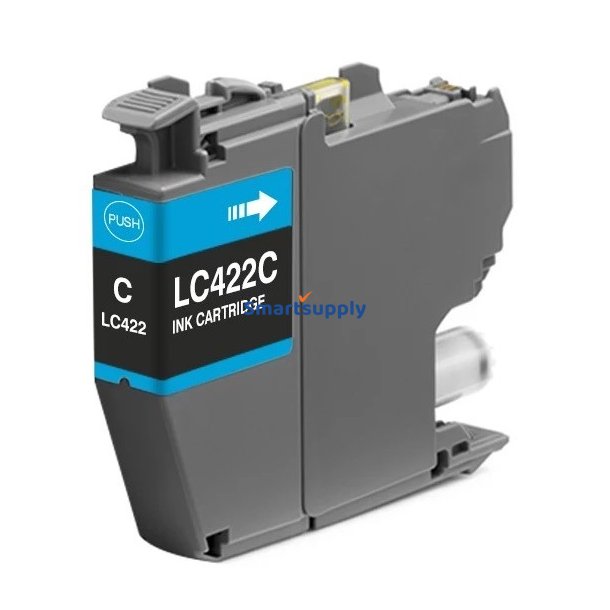 Brother LC422 Cyan blkpatron 550 sider kompatibel