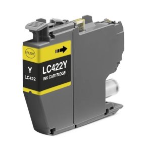 Brother LC422 Gul blkpatron 550 sider kompatibel