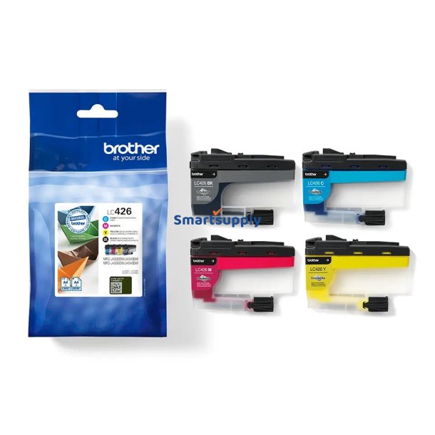 Brother LC426 BCMY 4 stk blkpatroner 7.500 sider original