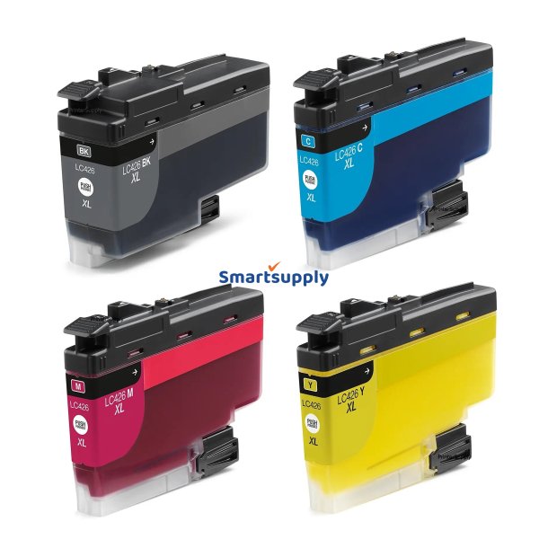 Brother LC426XL BCMY 4stk blkpatroner kompatibel