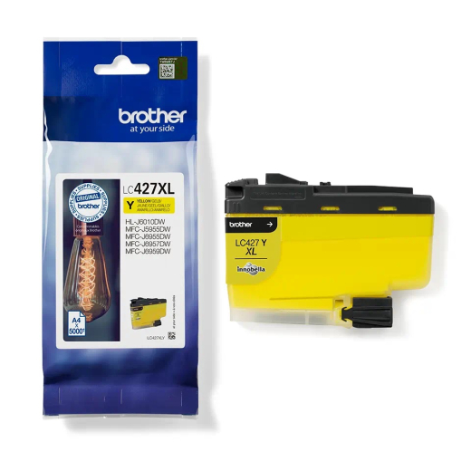 Brother LC427XL Gul bl�kpatron 5.000 sider original