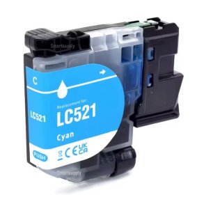 Brother LC521C Cyan bl�kpatron 500 sider kompatibel