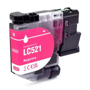 Brother LC521M Magenta bl�kpatron 500 sider kompatibel