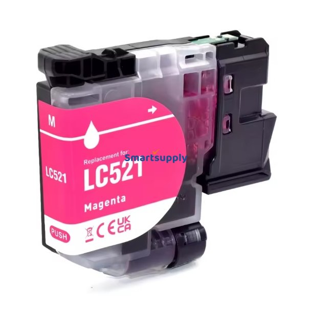 Brother LC521M Magenta bl�kpatron 500 sider kompatibel