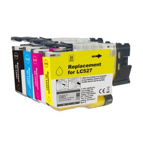 Brother LC527 BCMY 4 stk bl�kpatroner 4.000 sider kompatibel multipakke