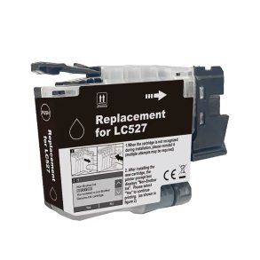 Brother LC527BK Sort bl�kpatron 1.300 sider kompatibel