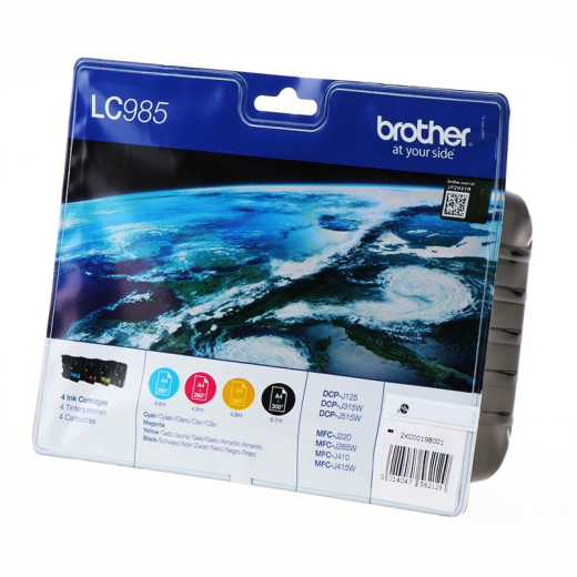 Brother LC985 BCMY 4 stk bl�kpatroner original