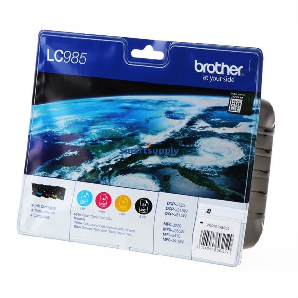 Brother LC985 BCMY 4 stk blkpatroner original