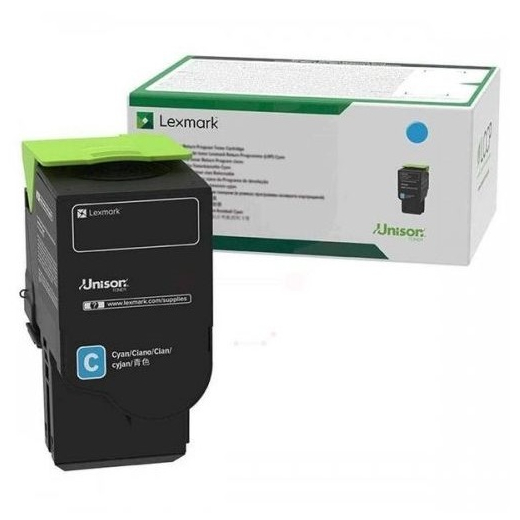 Lexmark 75M2HC0 Cyan toner 8.800 sider original