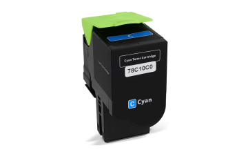 Lexmark 78C20C0 Cyan toner 1.400 sider kompatibel