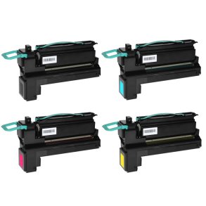 Lexmark C792 / X792 BCMY toner 4 stk kompatibel multipakke