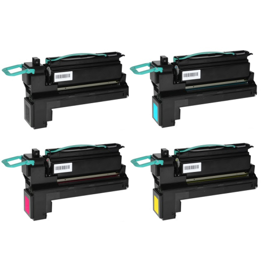 Lexmark C792 / X792 BCMY toner 4 stk kompatibel rabatpakke
