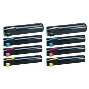 Lexmark X940 / X945 BCMY toner 8 stk kompatibel multipakke